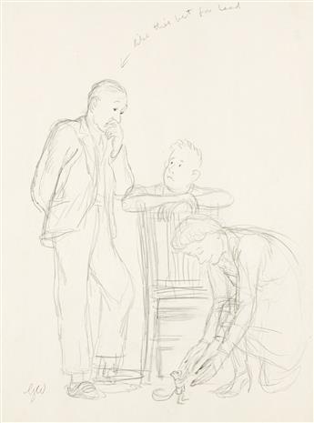 GARTH WILLIAMS (1912-1996) Four preparatory sketches for Stuart Little.